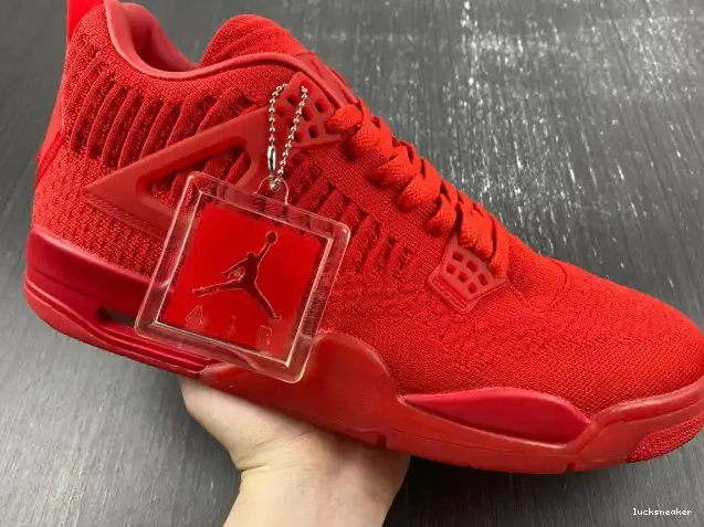 Reps LUCY Jordan 4 AQ3559-600 Flyknit Red Retro 0426